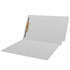Colored Folders, End Tab, Legal Size, 3/4" Expansion, Fastener Position 1, 11pt Gray, 50/Box
