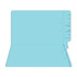 Colored Folders, End Tab, Legal Size, 3/4" Exp, No Fasteners, 11pt Lt. Blue, 100/Box