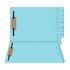 Colored Folders, End Tab, Legal Size, 3/4" Exp, Fasteners Pos 1/3, 11pt Lt. Blue, 50/Box