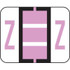 Tab Alphabetic Label Letter Z Vinyl 500/Roll