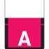 Tab Products Alpha Labels, 1307-Series, 1 H x 3/4 W, Letter A, Red, 500/Roll (A1307-A-T3)