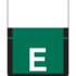 Tab Products Alpha Labels, 1307-Series, 1 H x 3/4 W, Letter E, Dk Green, 500/Roll (A1307-E-T3)