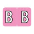 Barkley Alpha Labels, ACPM-Series, 1 H x 1 1/2 W, Letter B, Pink, 500/Roll