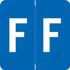 Barkley Alpha Labels Letter F Dark Blue ADPK-F