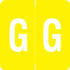 Barkley Alpha Labels Letter G Yellow ADPK-G