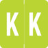 Barkley Alpha Labels Letter K Light Green ADPK-K