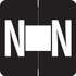 Barkley Alpha Labels Letter N Black ADPK-N