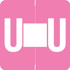 Barkley Alpha Labels Letter U Pink ADPK-U