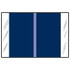 Col R Tab 11000 Series Designation Label, Blue, 500/Roll
