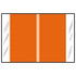Col R Tab 11000 Series Designation Label, Light Orange, 500/Roll
