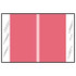 Col R Tab 11100 Series Designation Label, Pink, 500/Roll