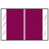Col R Tab 11100 Series Designation Label, Violet, 500/Roll
