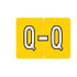Datafile AL8720 Series Alphabet Labels - Letter Q (AL8720-Q)