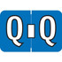 Amerifile ARAM-Series Label, Letter Q