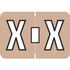 Amerifile ARAM-Series Label, Letter X