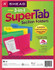 Smead 3-in-1 SuperTab Section Folder, Letter Size, Assorted Colors, 1/3-Cut, 12/Pack