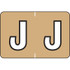 Barkley Alpha Labels Letter J Gold BRAM-J