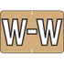 Barkley Alpha Label Packs Letter W Gold BRPK-W