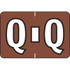Colwell Labels Jewel Tone Label Letter Q