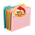 Smead SuperTab Notes Fastener Folders, One Fastener, Oversized 1/3-Cut Tab, Letter Size, Assorted Colors, 24/Pack