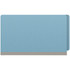 End Tab Pressboard Classification Folders, 1 Divider, Legal Size, Blue, 10/Box