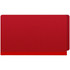 End Tab Pressboard Classification Folders, 1 Divider, Legal Size, Deep Red, 10/Box