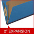 End Tab Pressboard Classification Folders, 1 Divider, Legal Size, Green, 10/Box