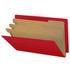 Deep Red Legal Size End Tab Pressboard Classification Folder (DV-S53-38-3DRD)