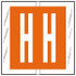 Col R Tab 12108 Label Letter H 500/Roll