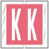 Col R Tab 12111 Label Letter K 500/Roll