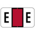 Jeter Alpha Labels 0200 Series Letter E Dark Brown JAAM-D