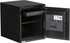Black Phoenix Dual-Lock Fireproof Safe, 0.87 cu ft, open interior with adjustable shelf and accessory tray, 1-hour fire rating.