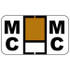Jeter Alpha Labels 0200 Series Letter Mc Brown (JAAM-MC)