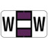 Jeter Alpha Labels 0200 Series Letter W Purple (JAAM-W)