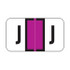 Jeter Alpha Labels, 2800-Series, 15/16 H x 1 5/8 W, Letter J, Purple, 500/Roll, JEAM-J