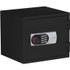 Black Phoenix Digital Fireproof Safe, 0.66 cu ft, 1-Hour Rated, Compact Home and Office Safe with Digital Lock, front view.