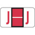 Jeter Alpha Labels Letter J Red JRAM-J