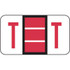 Jeter Alpha Labels Letter T Red JRAM-T