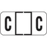 Jeter 2900 Label Letter C (500/Roll)