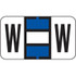 Jeter 7200 Series Labels Letter W 240/Ringbook Pack
