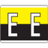 Kardex Alpha Label Letter E (500/Roll)