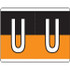 Kardex Alpha Label Letter U (500/Roll)