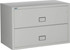 Light Gray Phoenix 2-Drawer Lateral File Cabinet, 44 inches wide, 1-hour fireproof protection