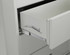 Close-up of anti-tip mechanism on Gray Phoenix Lateral File Cabinet drawer