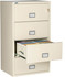 Putty Phoenix 4-Drawer Lateral File Cabinet, 31 inches wide, Open Drawer