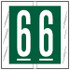 Col'R'Tab 11500 Labels, 1-1/2 Numeric Tabs #6, Green, 500/RL