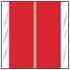Col R Tab 11600 Series Designation Label Red 500/Roll