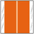 Col R Tab 11600 Series Designation Label Orange 500/Roll