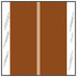 Col R Tab 11600 Series Designation Label Brown 500/Roll