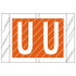 Col R Tab 12000 Label Letter U 500/Roll